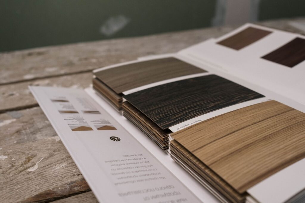Best Low-VOC Flooring Brands for Healthy Florida Homes in 2026 7 top rated low VOC flooring brands sample display in Elite Floor Crafters showroom