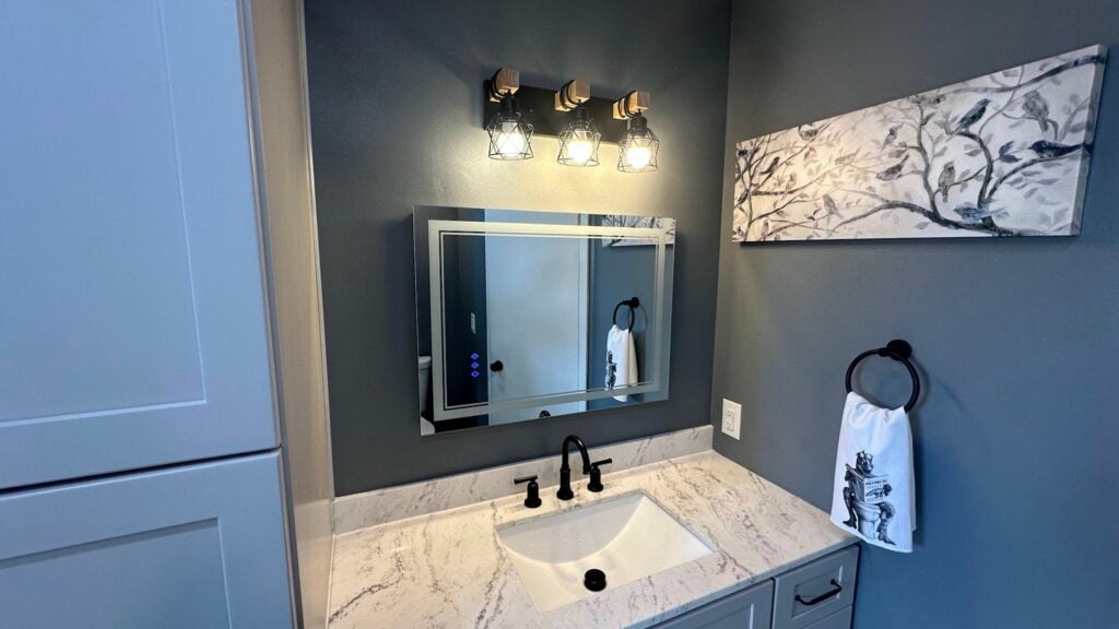 Comparison of hardwood, vinyl, and tile samples for Ocala and Gainesville homes