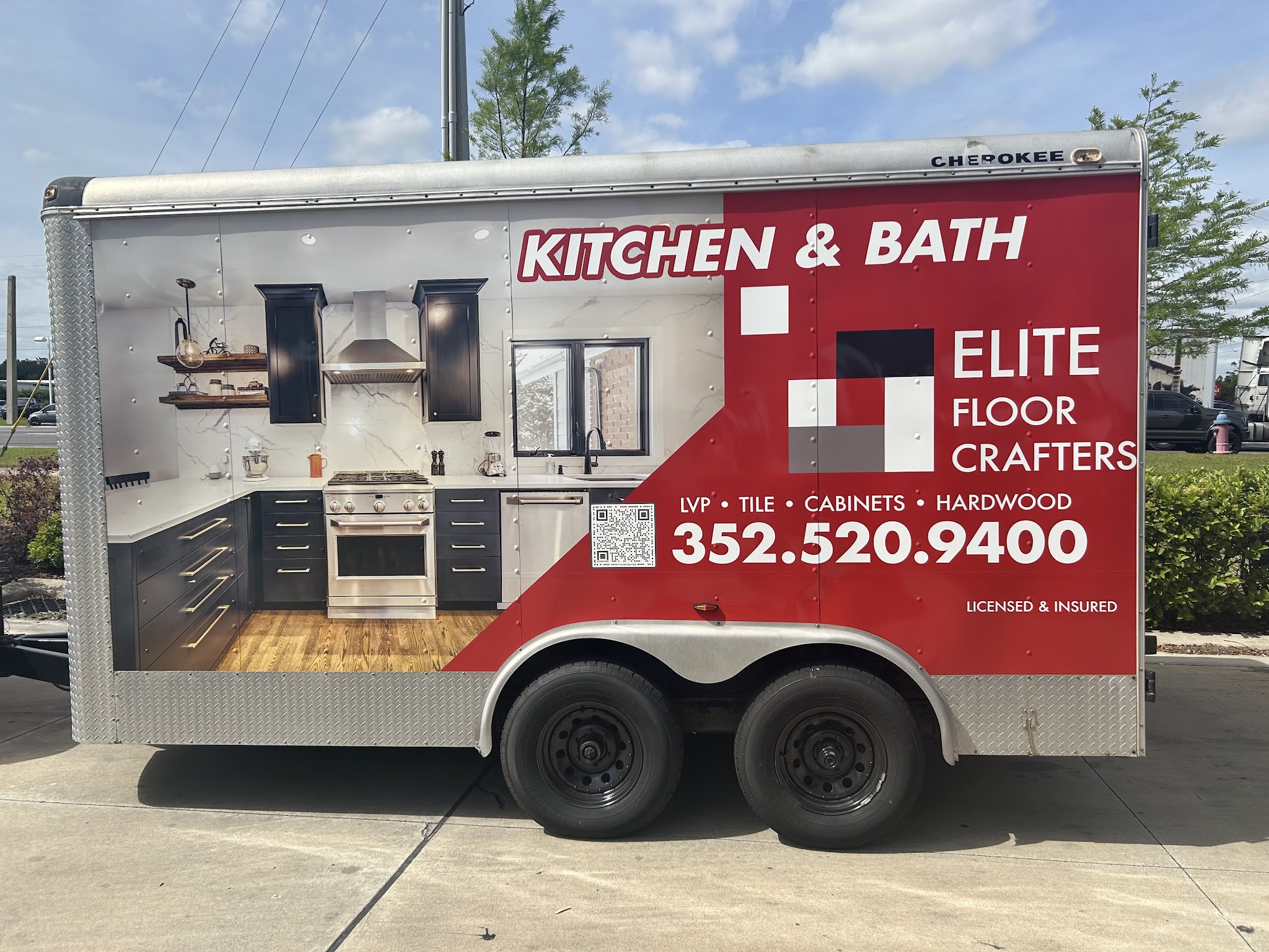 tile flooring installation project in a Lady Lake FL kitchen